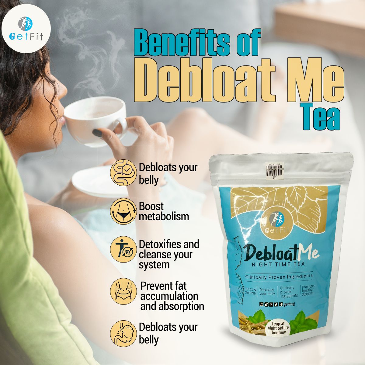 Nighttime Detox & Debloating Tea
